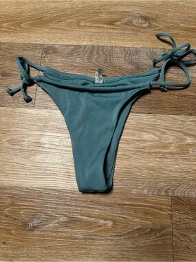 Classic Tie-Side Bikini Bottom in Teal